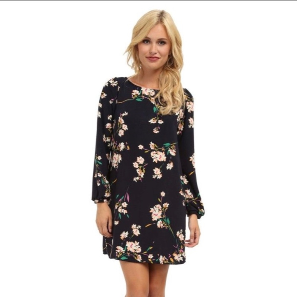 Gabriella Rocha Navy Floral Shift Dress